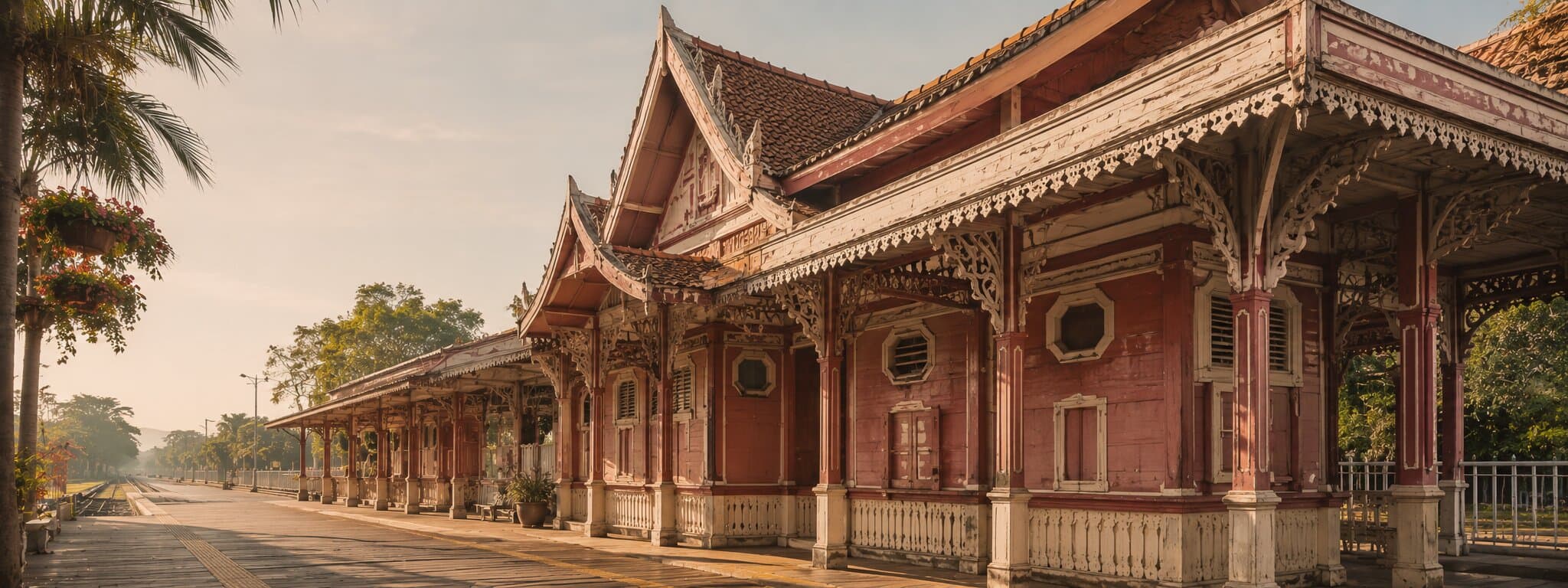 Editorial view of Hua Hin's historic railway pavilion